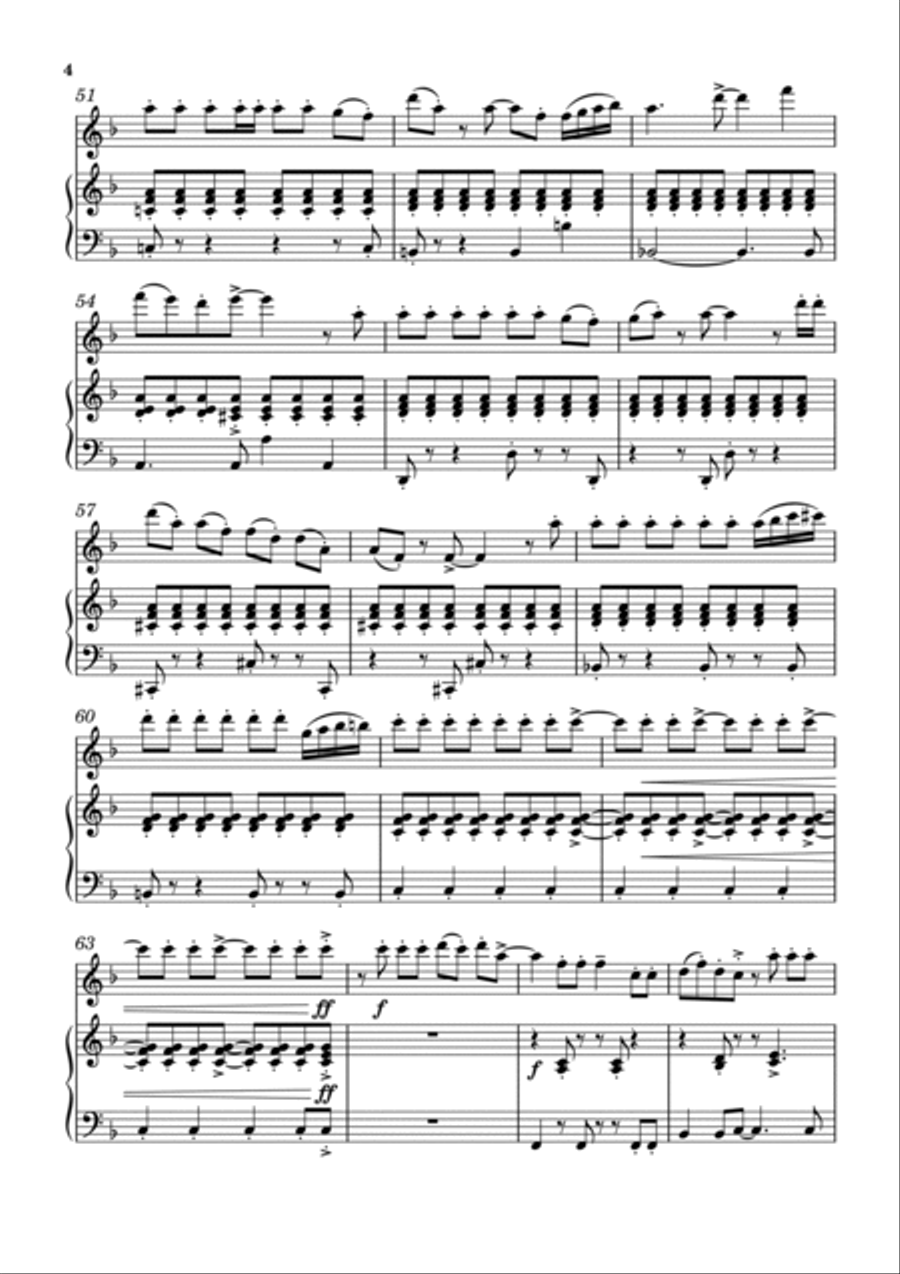 Let's DANCE! Let's DANCE! Flute Solo scores gallery preview page 4
