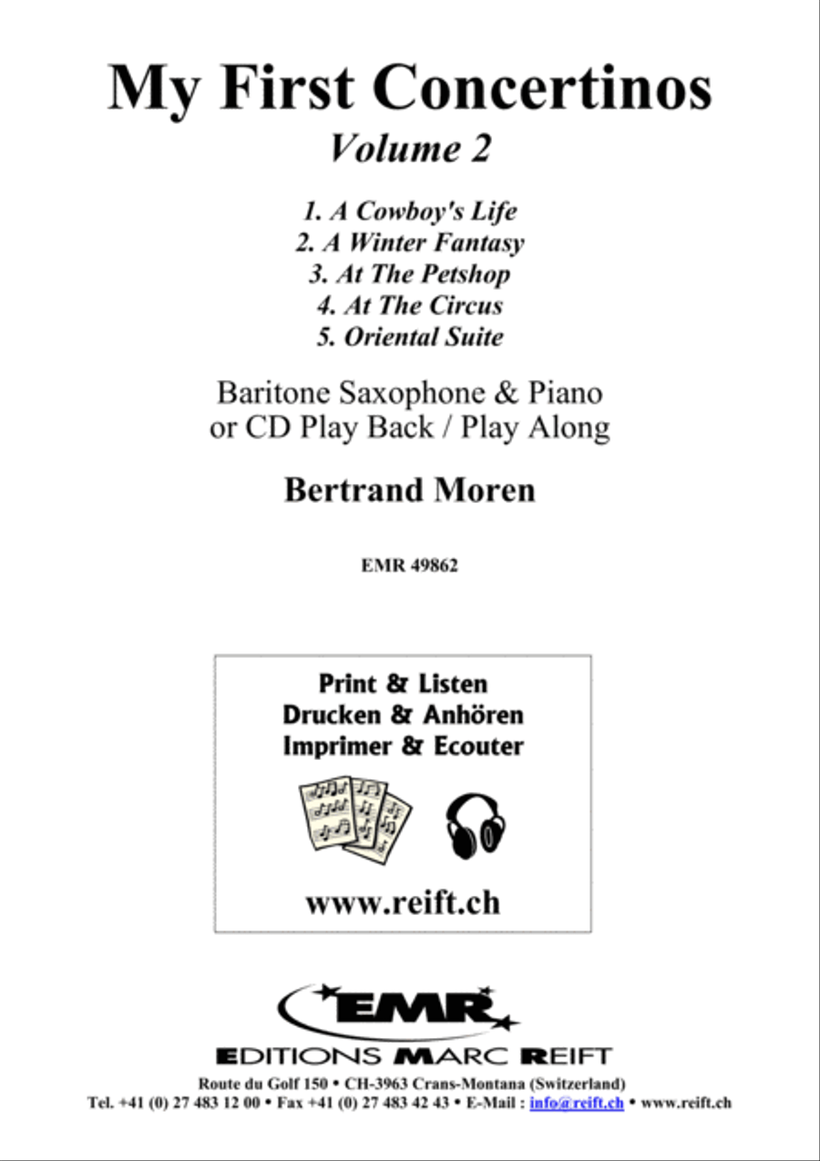 My First Concertinos Volume 2 Baritone Saxophone scores gallery preview page 2
