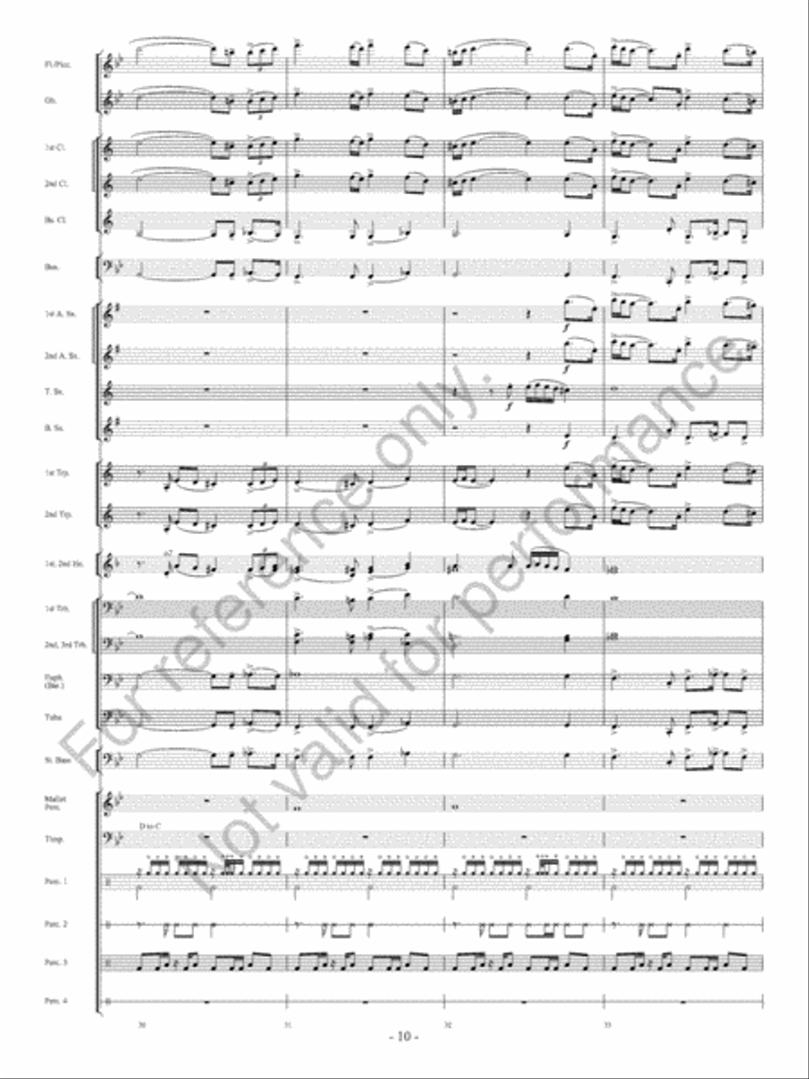 The Ocean Of Fire The Ocean Of Fire Concert Band scores gallery preview page 11