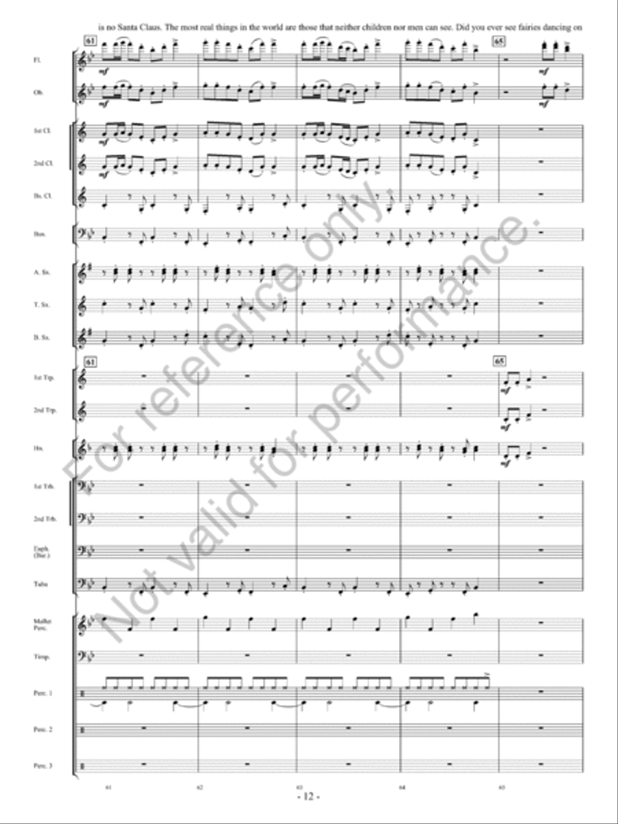 Yes, Virginia, There Is A Santa Claus Concert Band scores gallery preview page 13