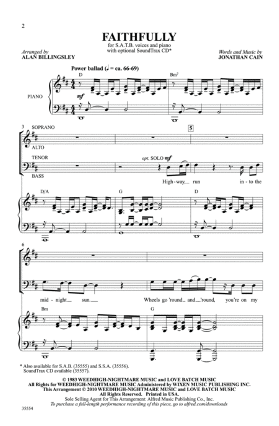 Faithfully - SoundTrax CD (CD only) Choir scores gallery preview page 2