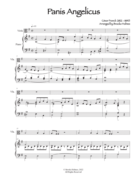 Panis Angelicus in G - Viola & Piano image number null