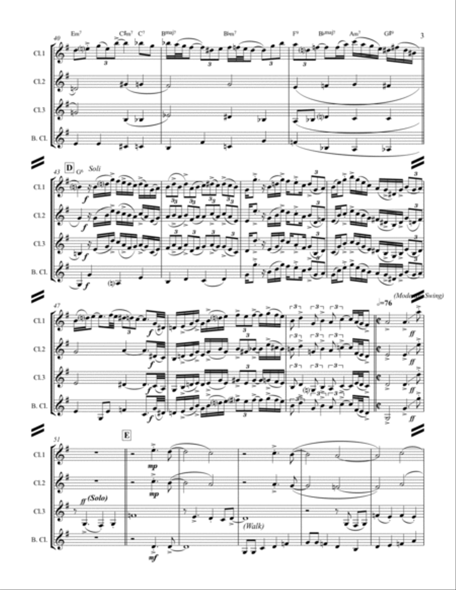 The Christmas Song (Chestnuts Roasting On An Open Fire) Woodwind Ensemble scores gallery preview page 4