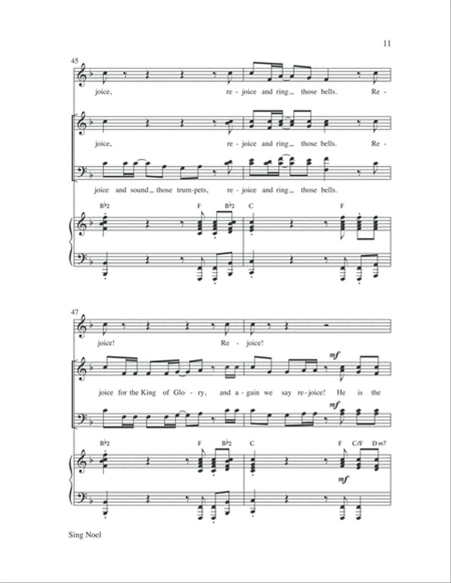 Sing Noel Sing Noel 4-Part scores gallery preview page 11