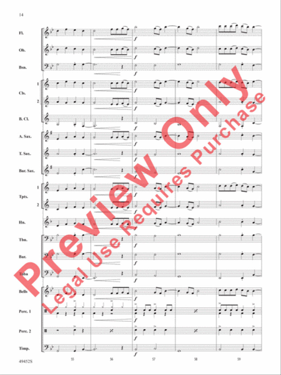 Meant To Be Concert Band scores gallery preview page 15
