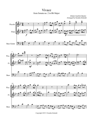 Vivace from Sonata no. 2 in Bb Major