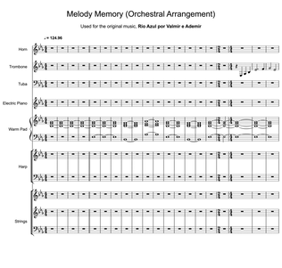 Melody Memory (Orchestral Arrangement) - Score Only