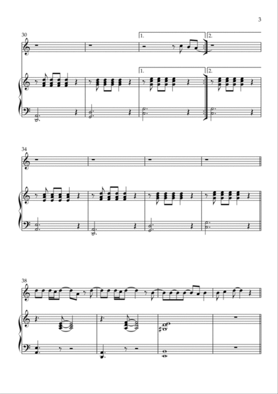 Flowers Flowers Flute scores gallery preview page 3