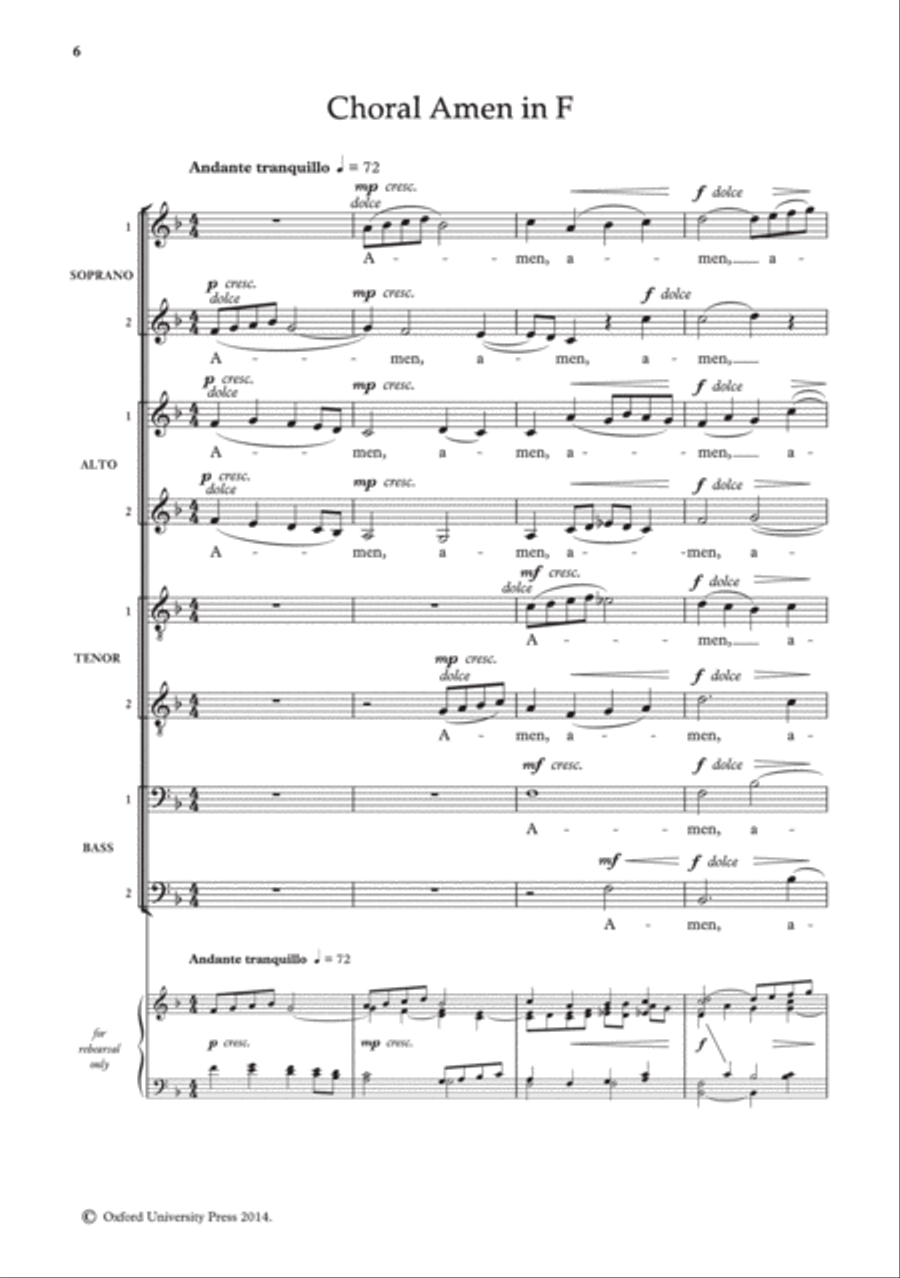 Three Choral Amens Three Choral Amens SSATB scores gallery preview page 3