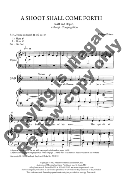 A Shoot Shall Come Forth (Choral Score)