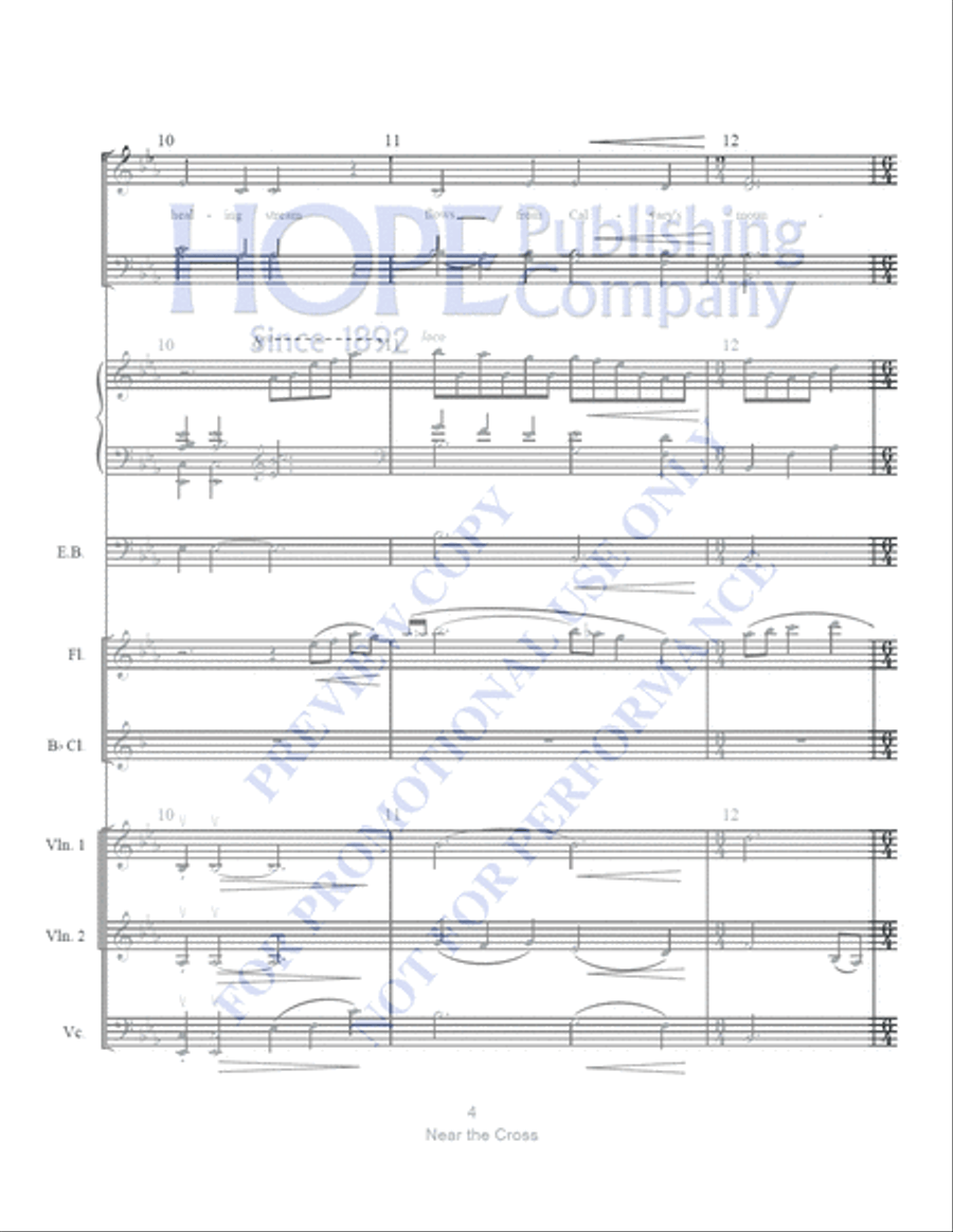 Near the Cross with The Power of the Cross Clarinet scores gallery preview page 5