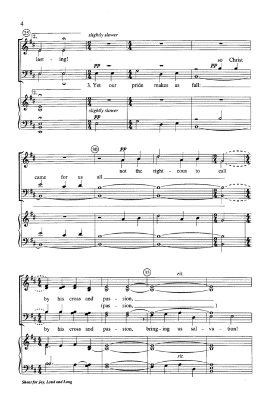 Shout for Joy, Loud and Long 4-Part scores gallery preview page 11