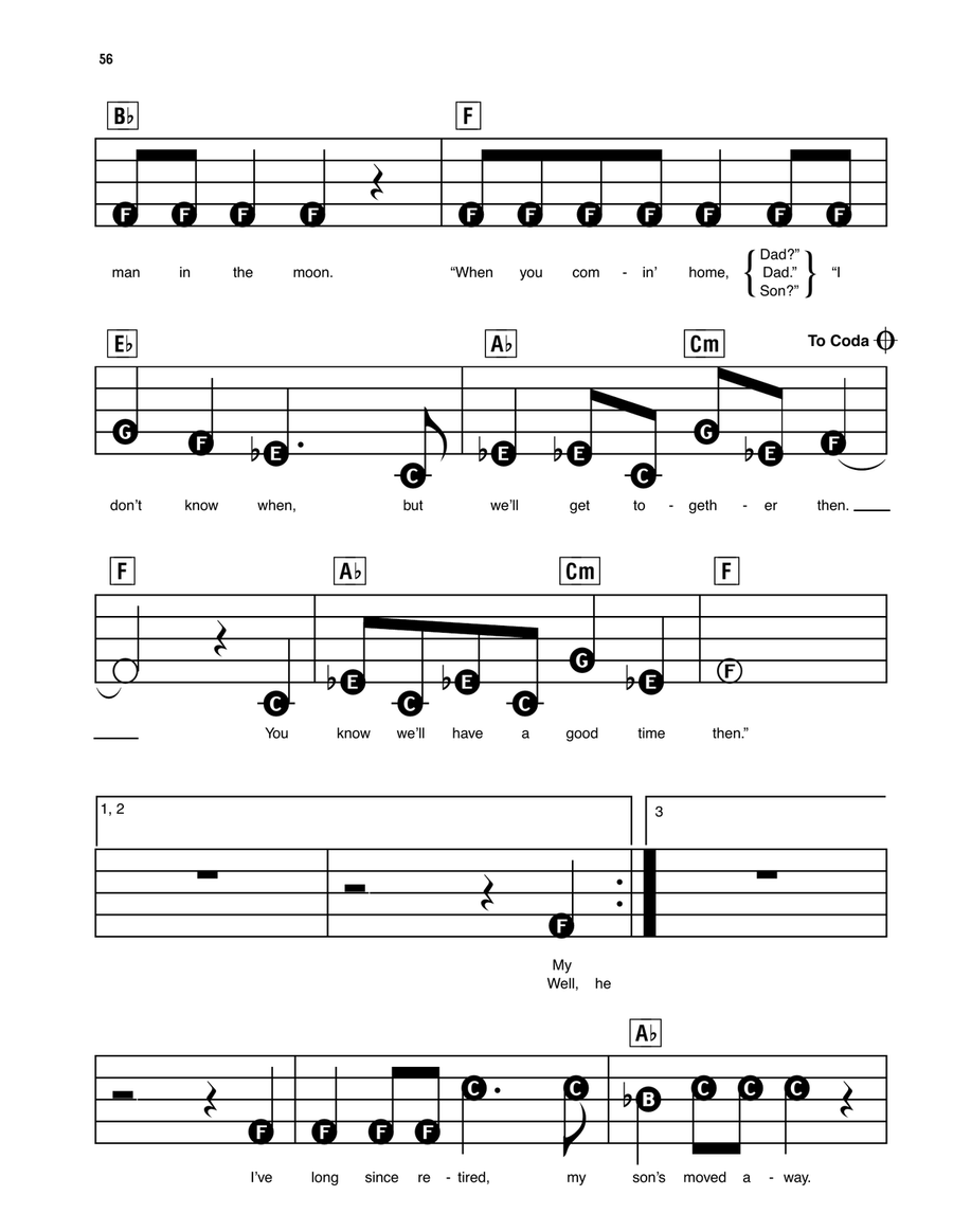 Cat's In The Cradle Electronic Keyboard scores gallery preview page 3