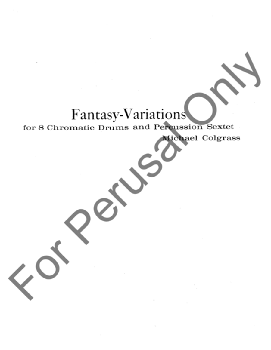 Fantasy Variations Fantasy Variations Chamber Music scores gallery preview page 2