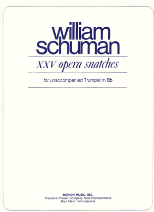Book cover for XXV Opera Snatches