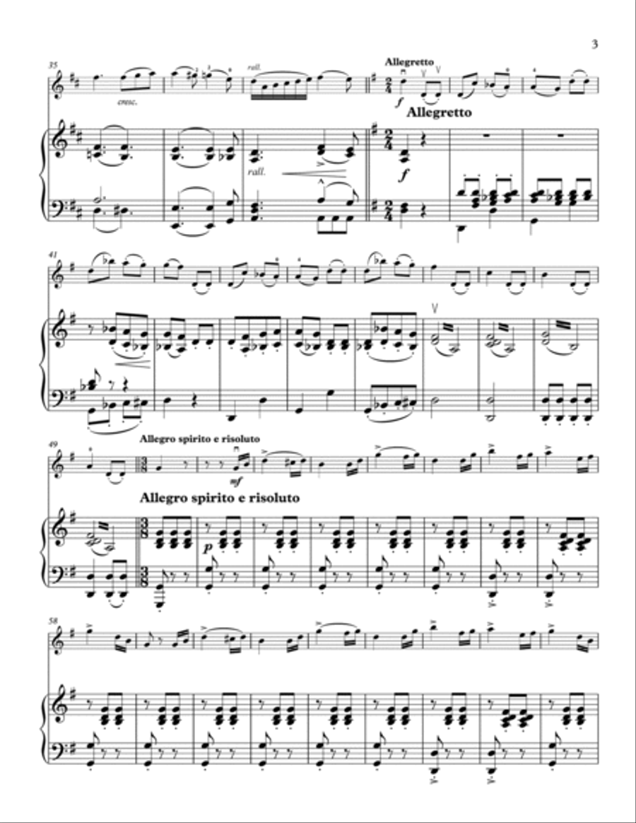Fantasy No. 1 from 12 Easy Fantasies for Violin and Piano Violin Solo scores gallery preview page 5