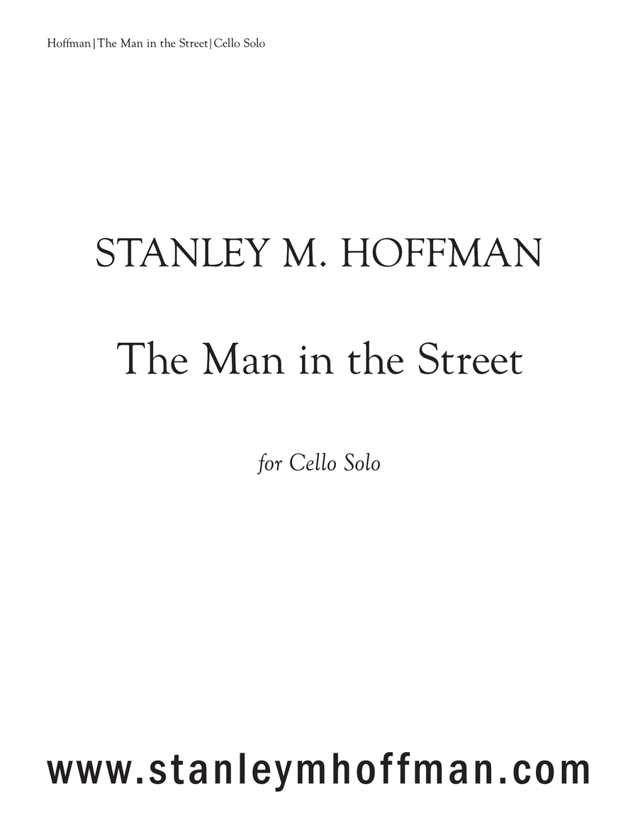 The Man in the Street Cello Solo scores gallery preview page 1
