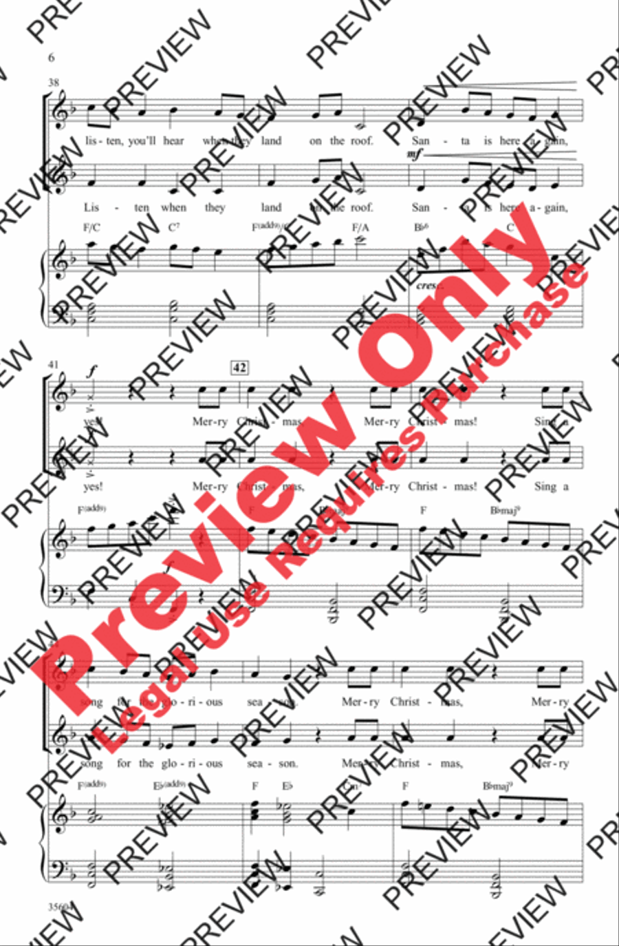 Merry Christmas, Merry Christmas 2-Part scores gallery preview page 6