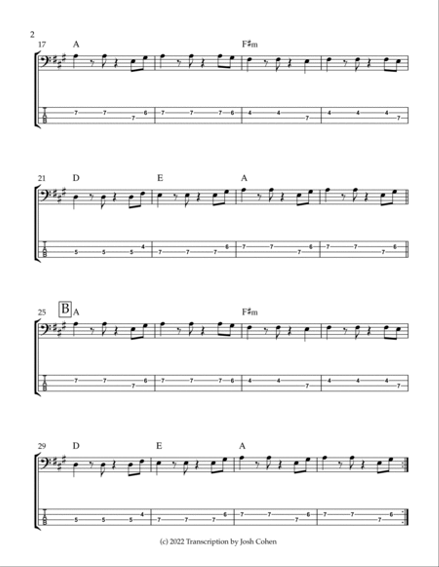 Stand By Me Stand By Me Bass Guitar scores gallery preview page 2