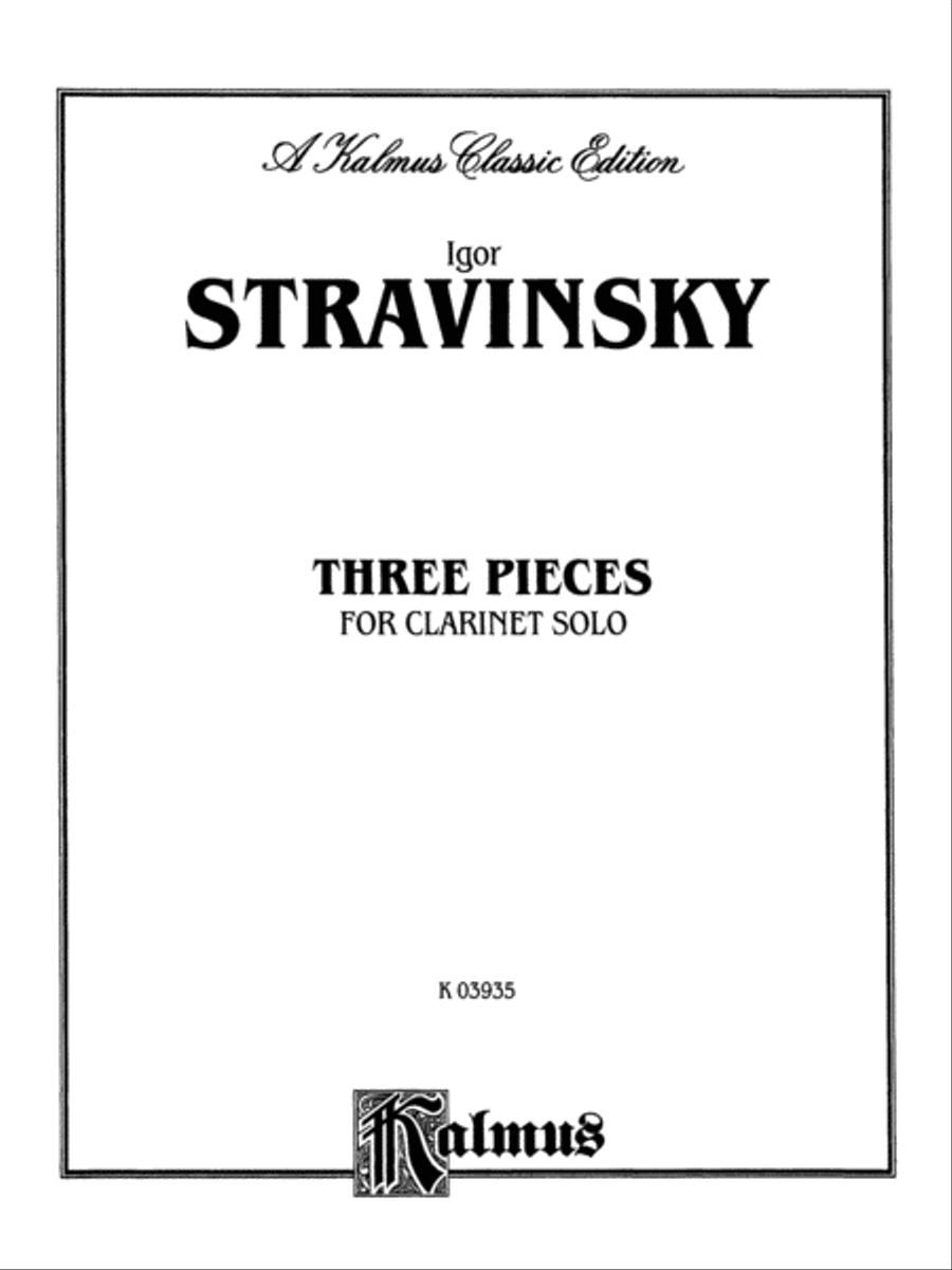 Stravinsky clarinet solo sale