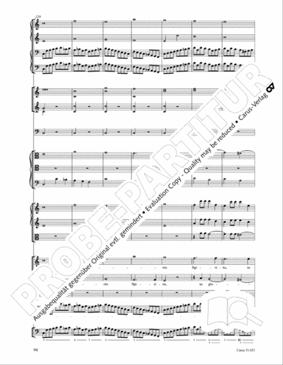 C Minor Mass, K. 427 (Missa in c KV 427) 4-Part scores gallery preview page 110