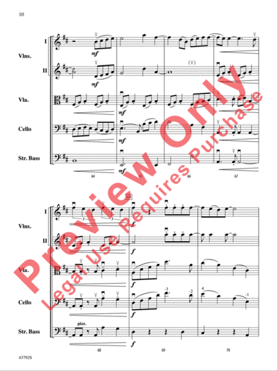 I Don't Want to Miss a Thing String Orchestra scores gallery preview page 11