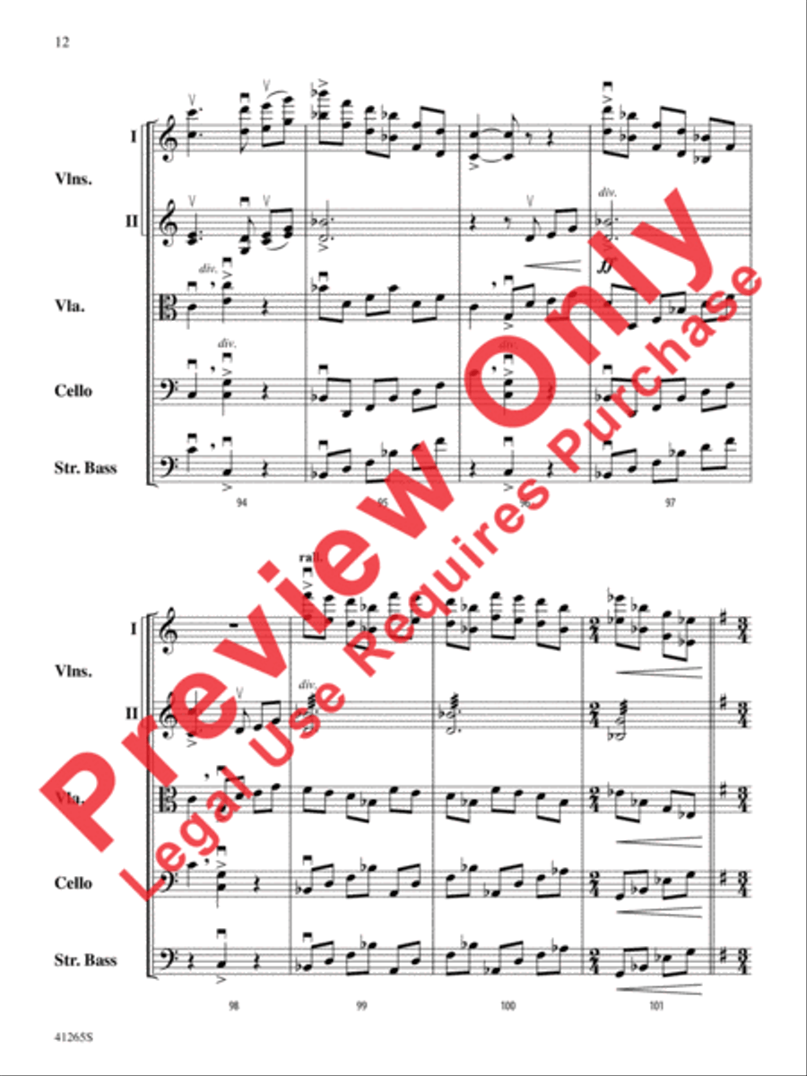Country Song String Orchestra scores gallery preview page 13