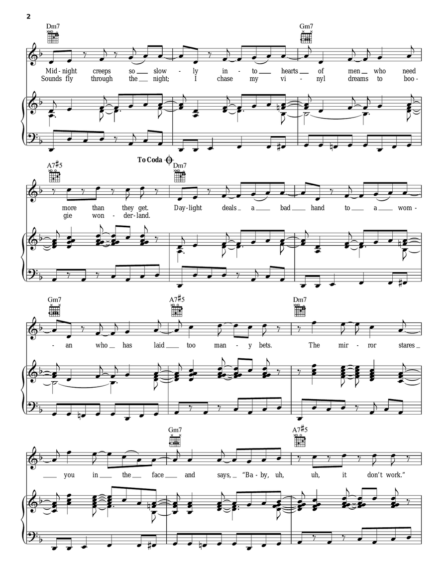 Boogie Wonderland Boogie Wonderland Piano, Vocal, Guitar scores gallery preview page 2