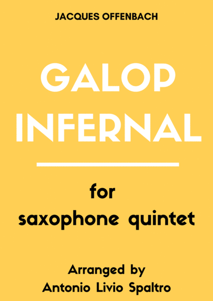 Galop Infernal (Can Can) for Saxophone Quintet image number null