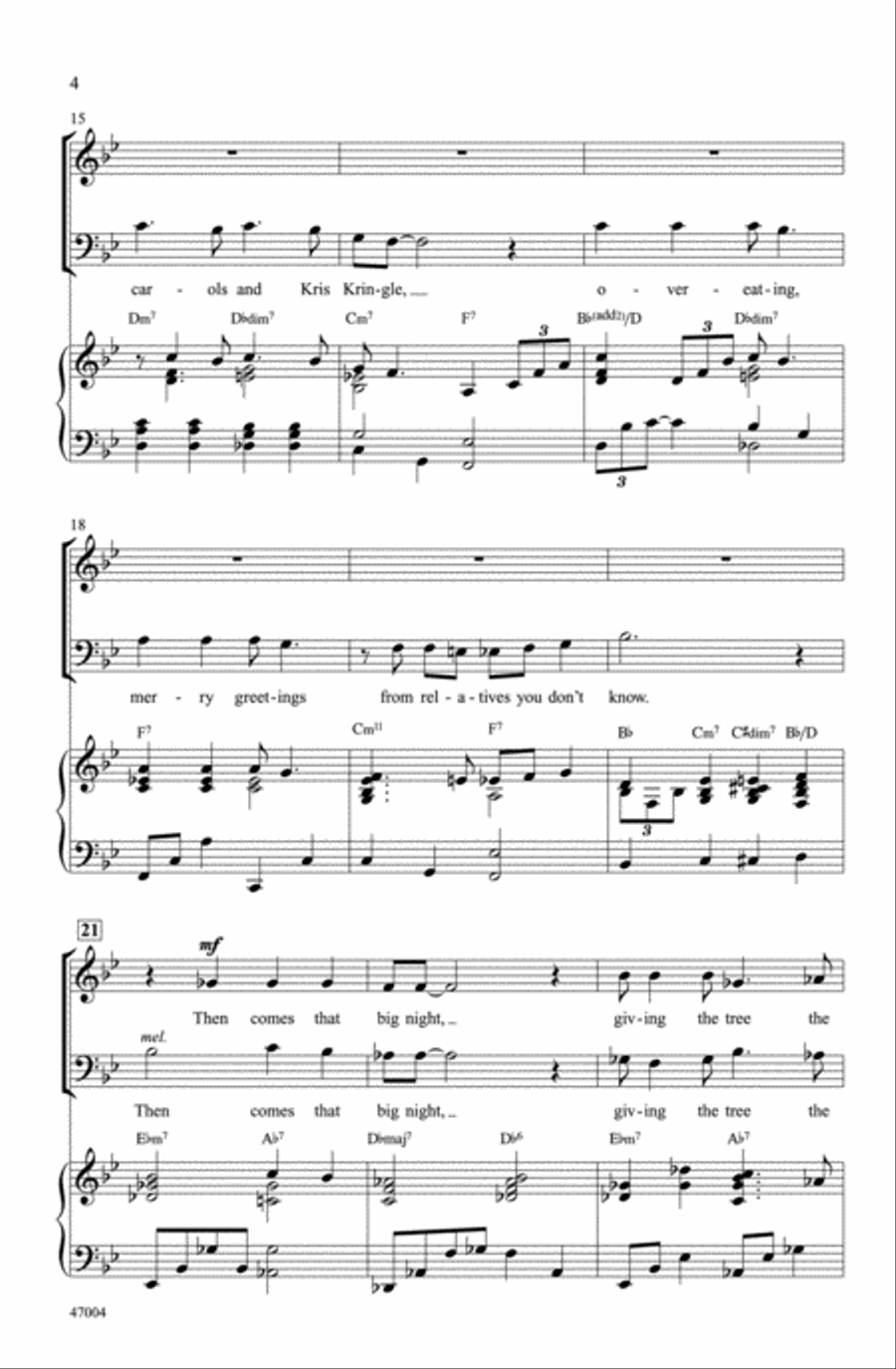 Mistletoe and Holly Mistletoe and Holly Choir scores gallery preview page 3