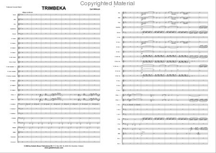 Trimbeka Concert Band scores gallery preview page 2