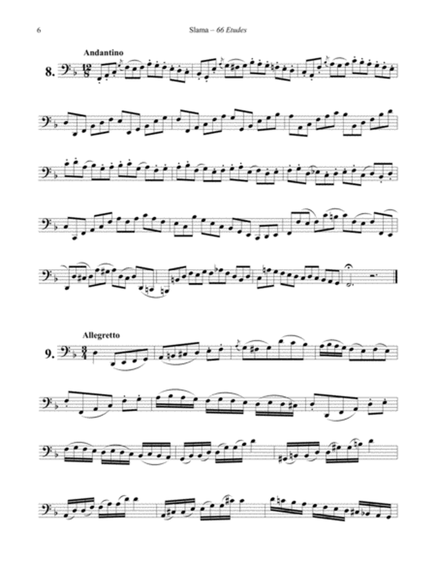 66 Etudes in all Major and Minor Keys for Tuba or Bass Trombone