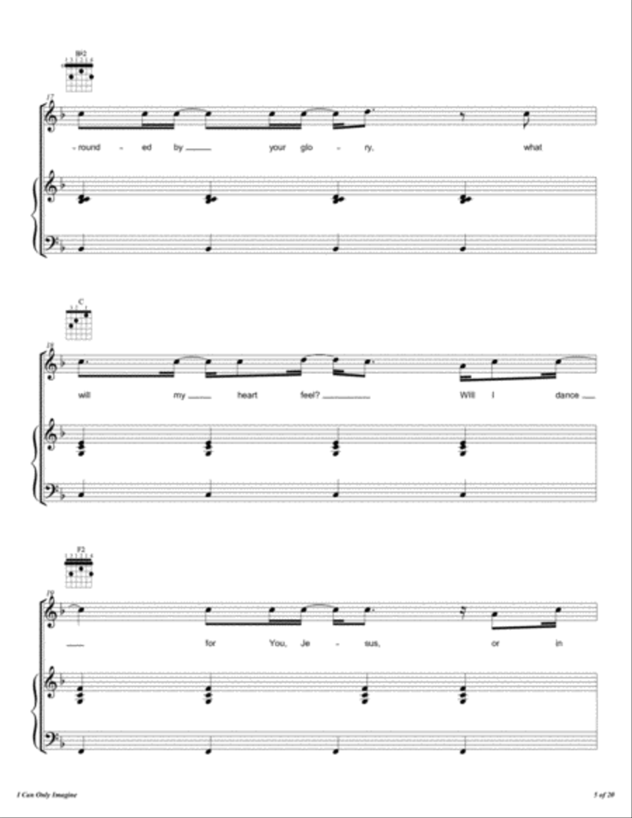 I Can Only Imagine Voice scores gallery preview page 6