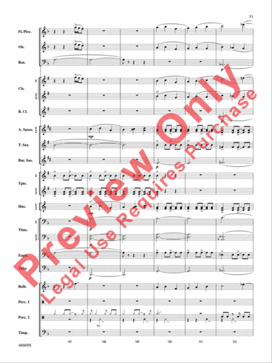 Oracles of the Sirocco Concert Band scores gallery preview page 32