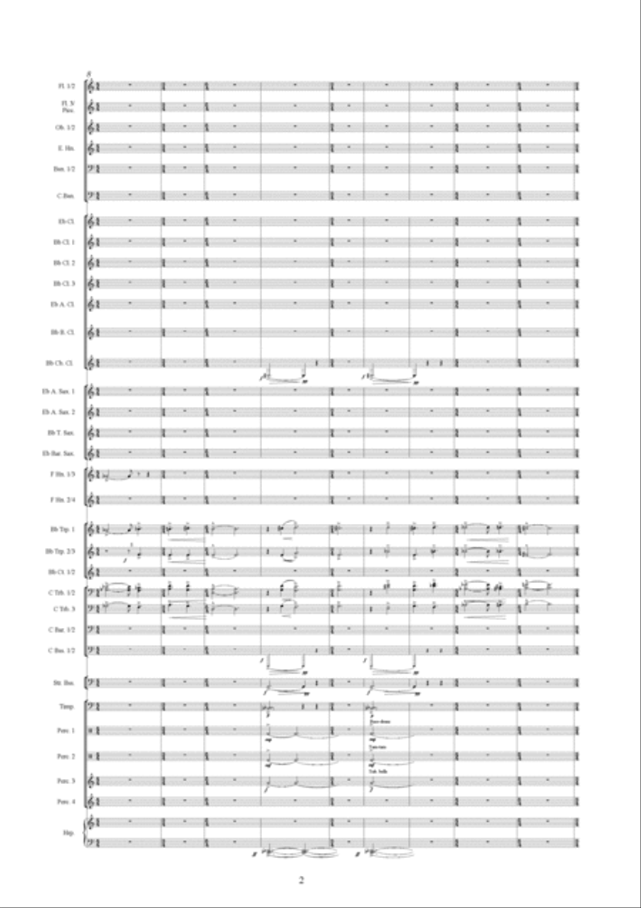 Symphonic Variations Concert Band scores gallery preview page 3