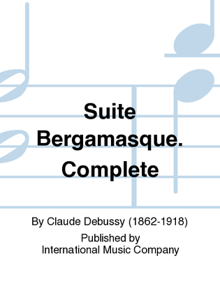 Book cover for Suite Bergamasque. Complete