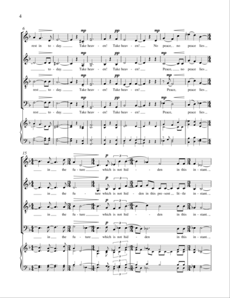 Take Peace Take Peace 4-Part scores gallery preview page 9