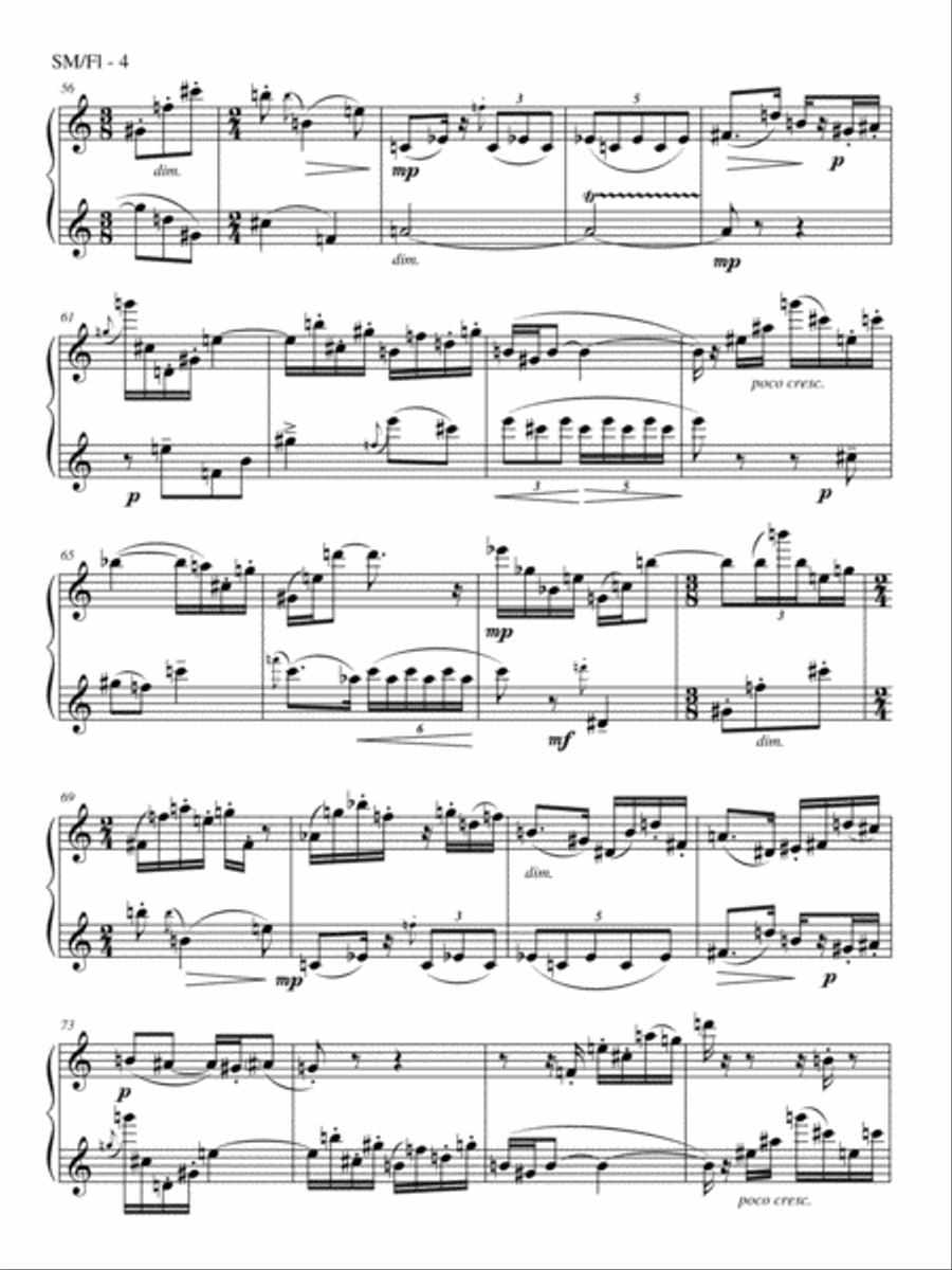 [Fennelly] Sock Monkeys Flute Duet scores gallery preview page 6