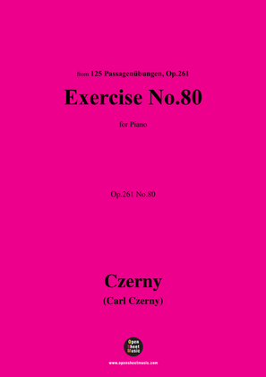 C. Czerny-Exercise No.80,Op.261 No.80