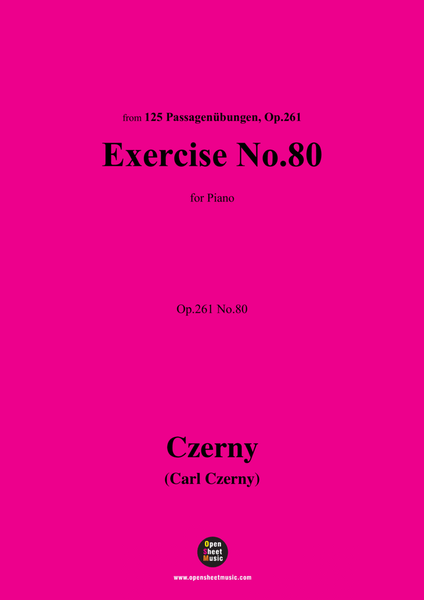 C. Czerny-Exercise No.80,Op.261 No.80 image number null