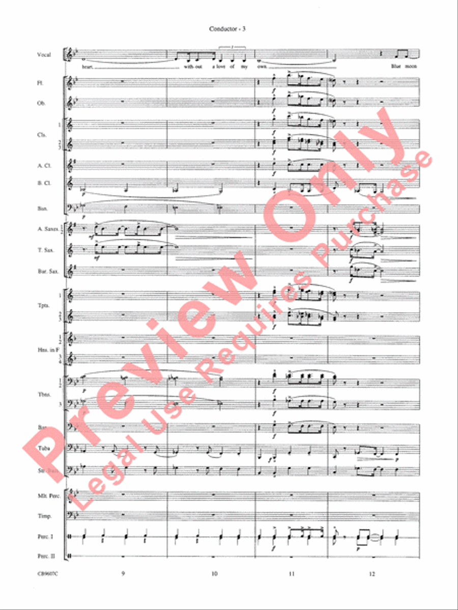 Blue Moon Blue Moon Concert Band scores gallery preview page 5