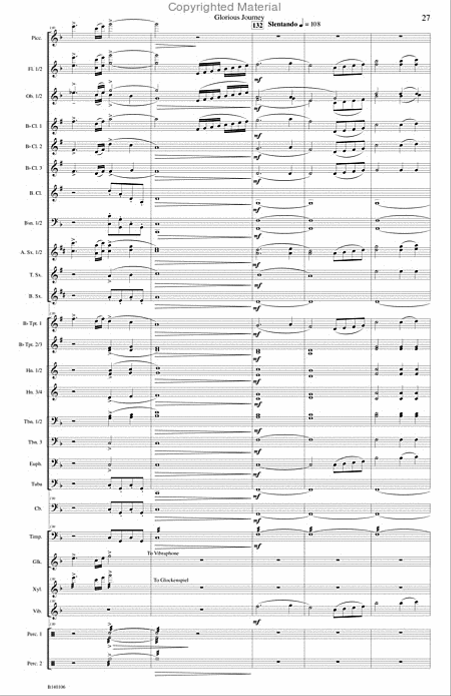 Glorious Journey Concert Band scores gallery preview page 30