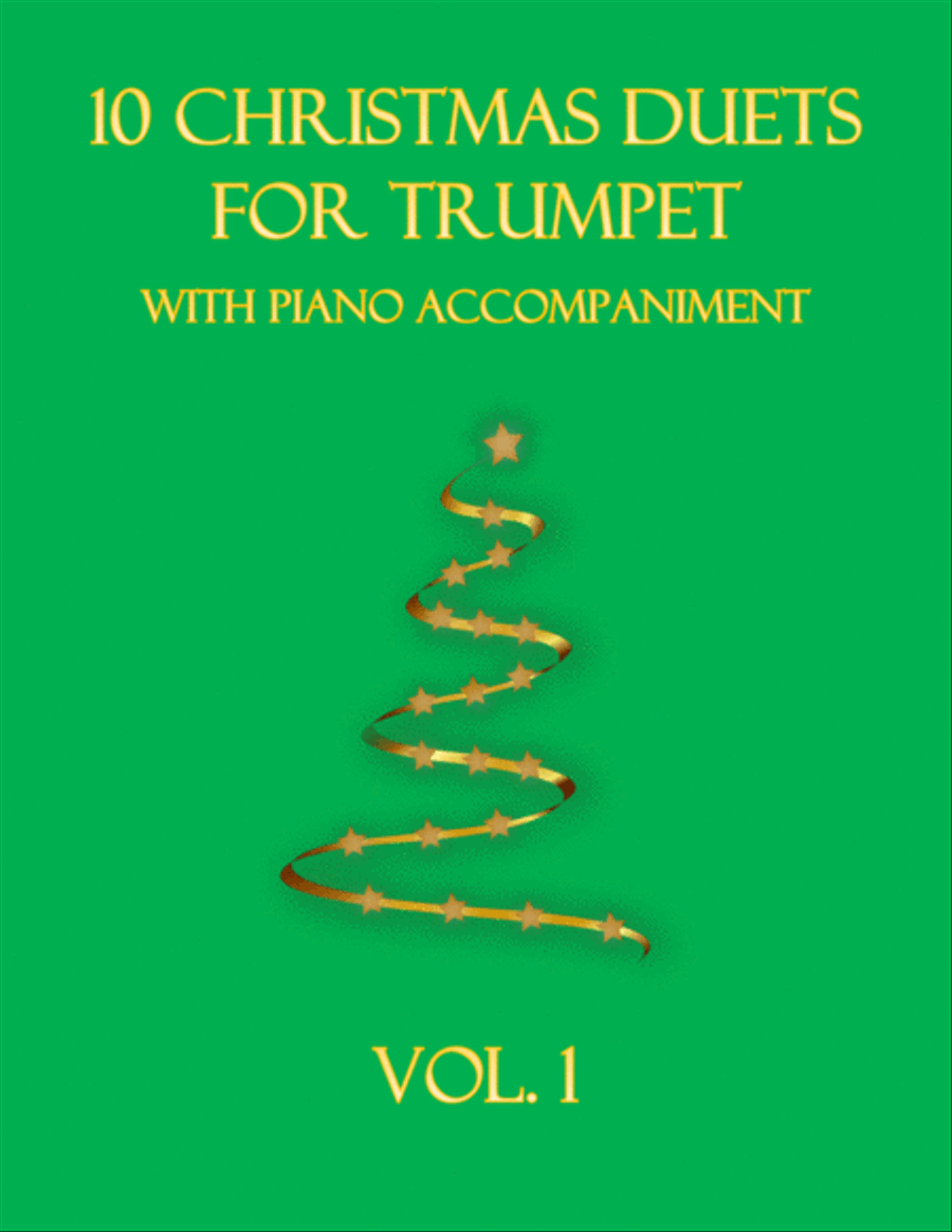 10 Christmas Duets for Trumpet with piano accompaniment vol. 1 Trumpet Duet scores gallery preview page 1