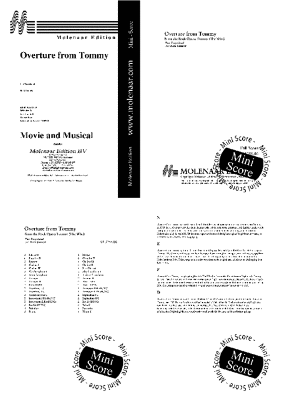 Overture from Tommy Concert Band scores gallery preview page 2