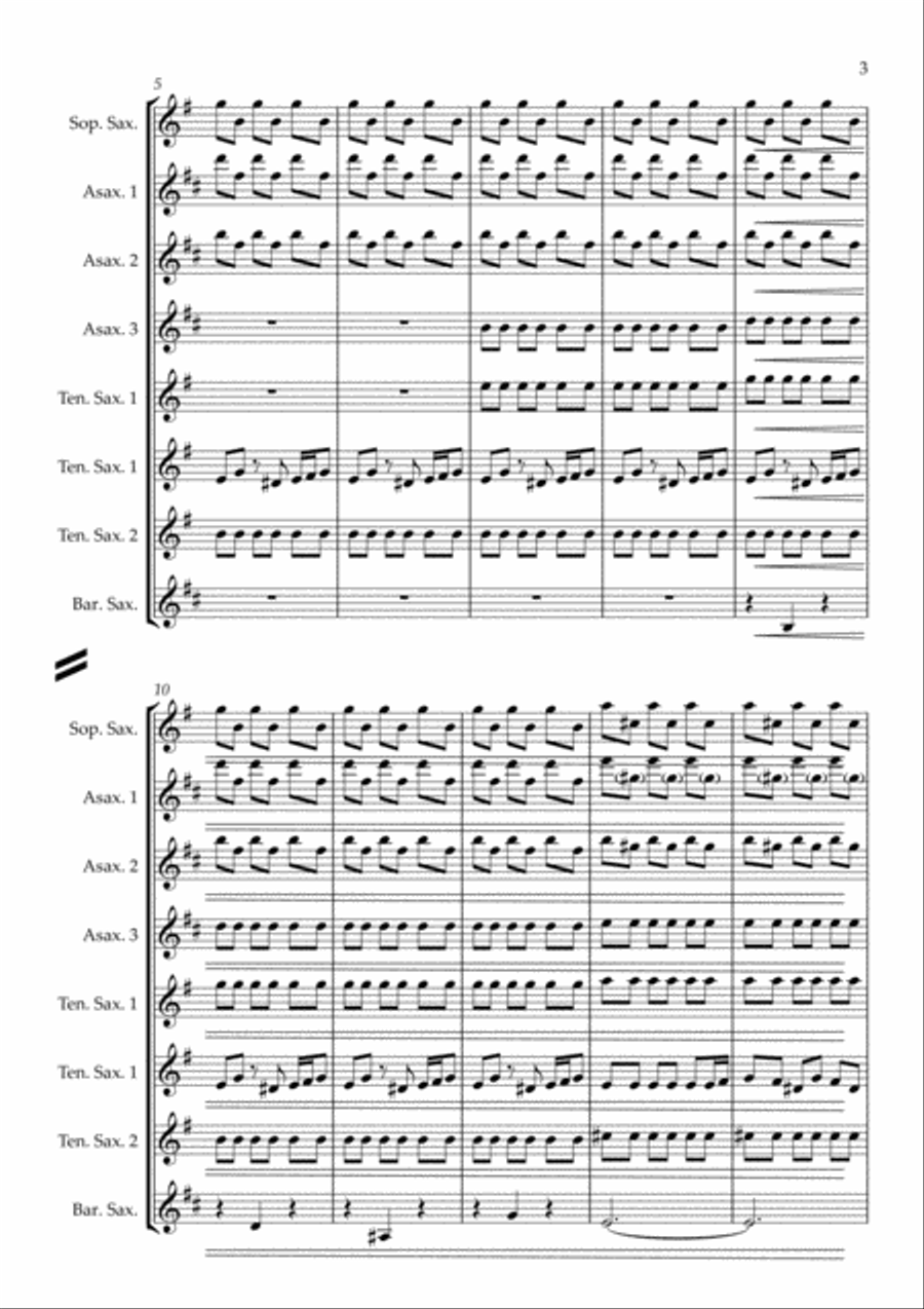 Star Trek Main Theme Woodwind Quintet scores gallery preview page 3