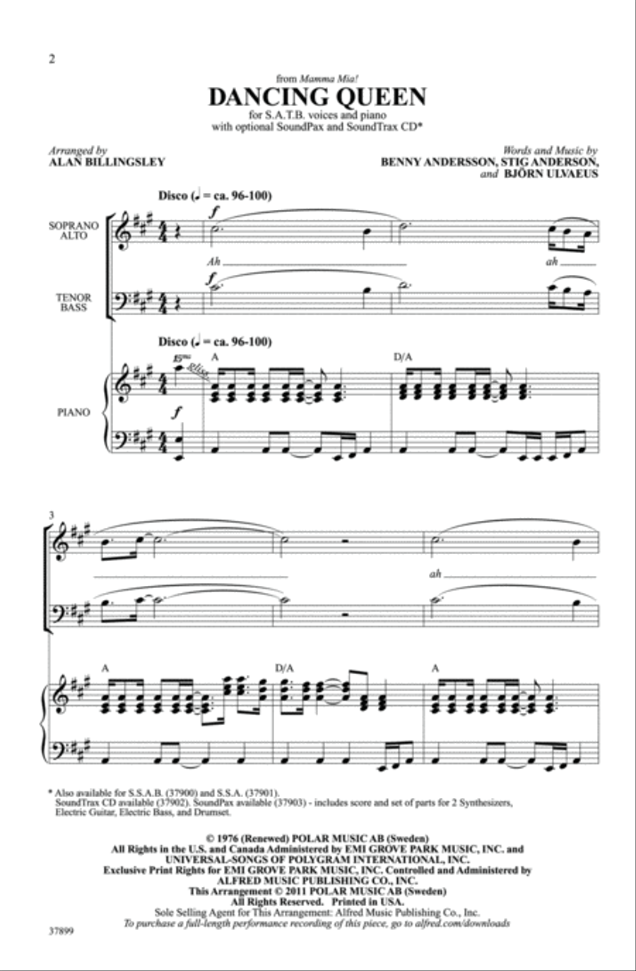Dancing Queen - SoundTrax CD (CD only) Choir scores gallery preview page 2