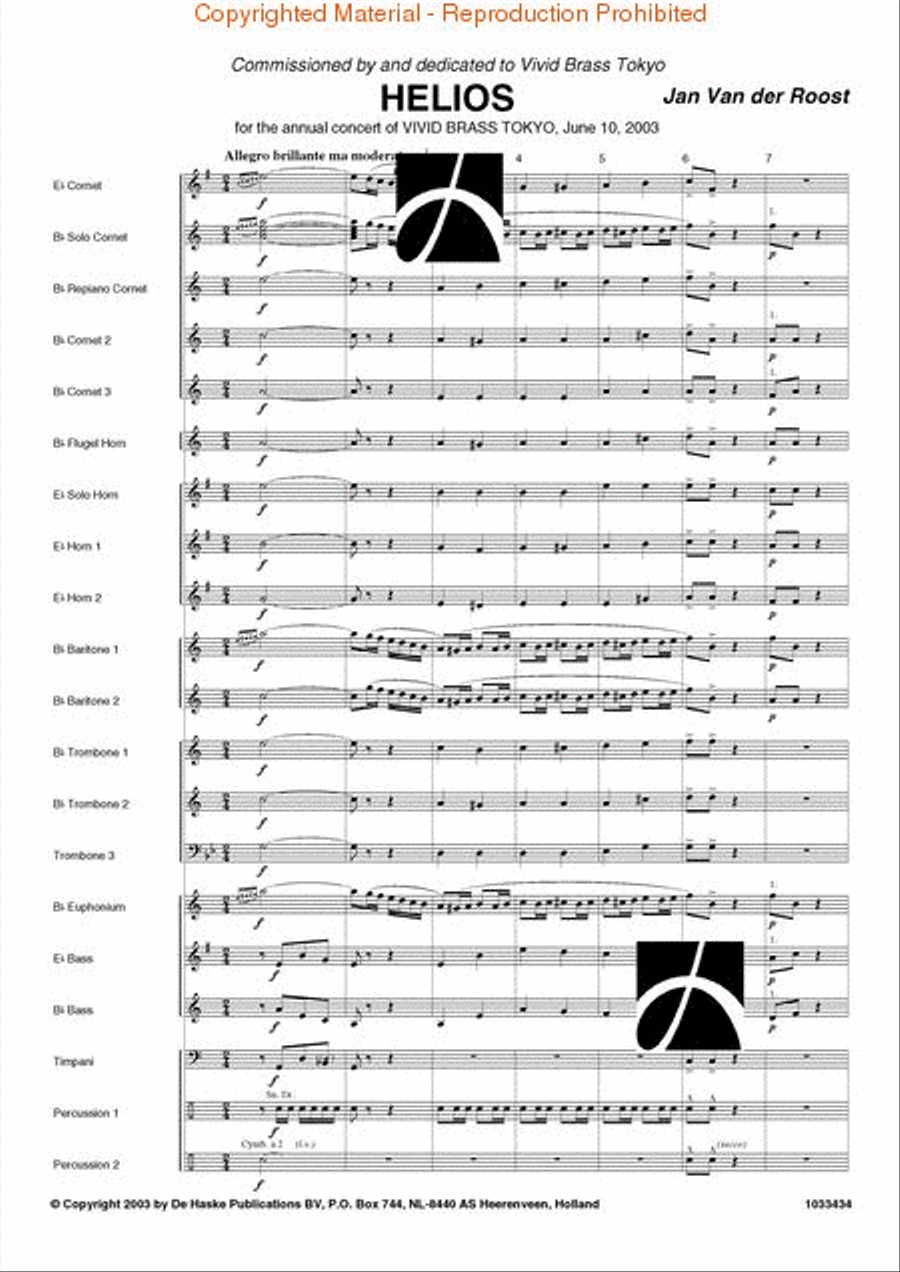 Helios Concert Band scores gallery preview page 2