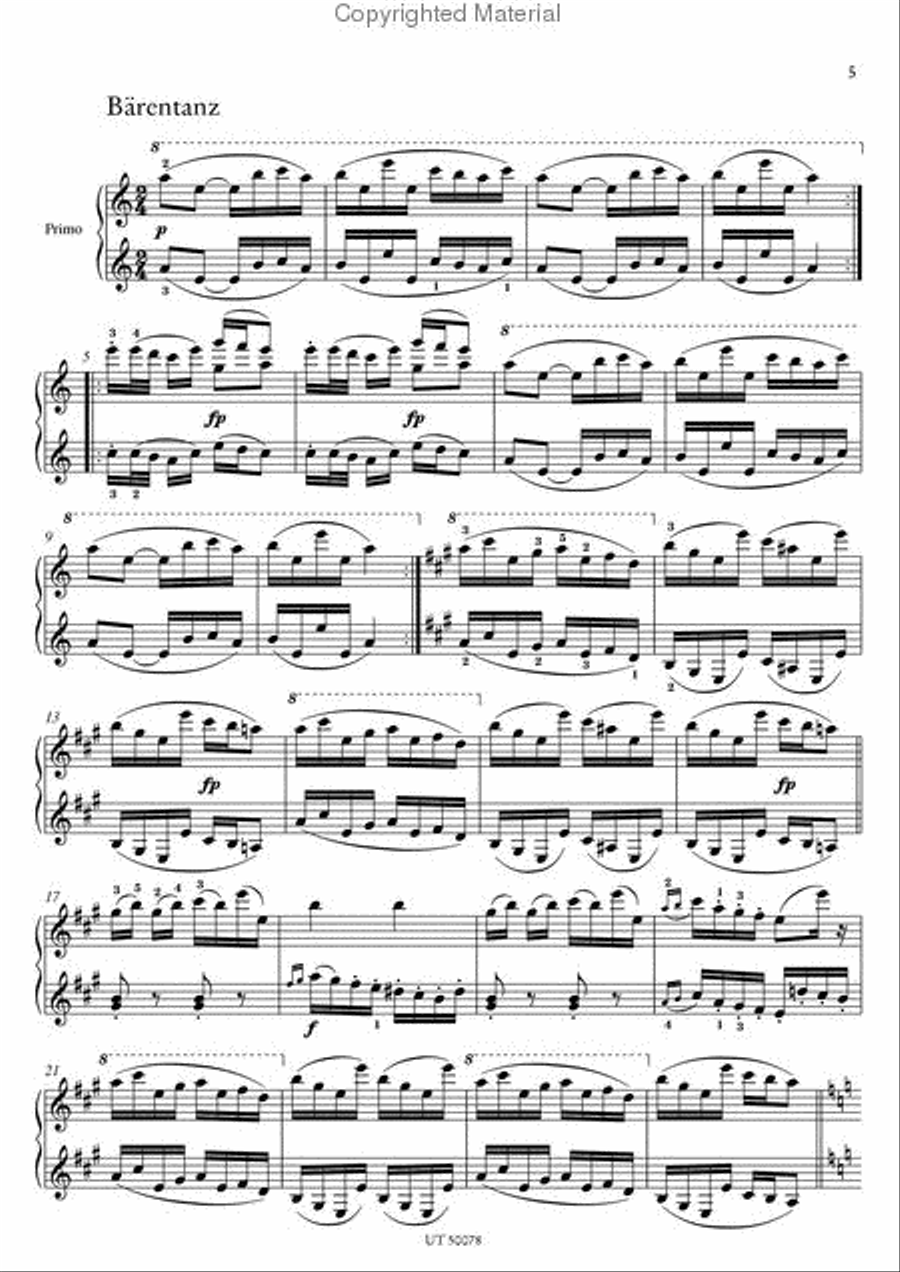 Complete Works for Piano Four Hands Vol. 1 Chamber Music scores gallery preview page 7