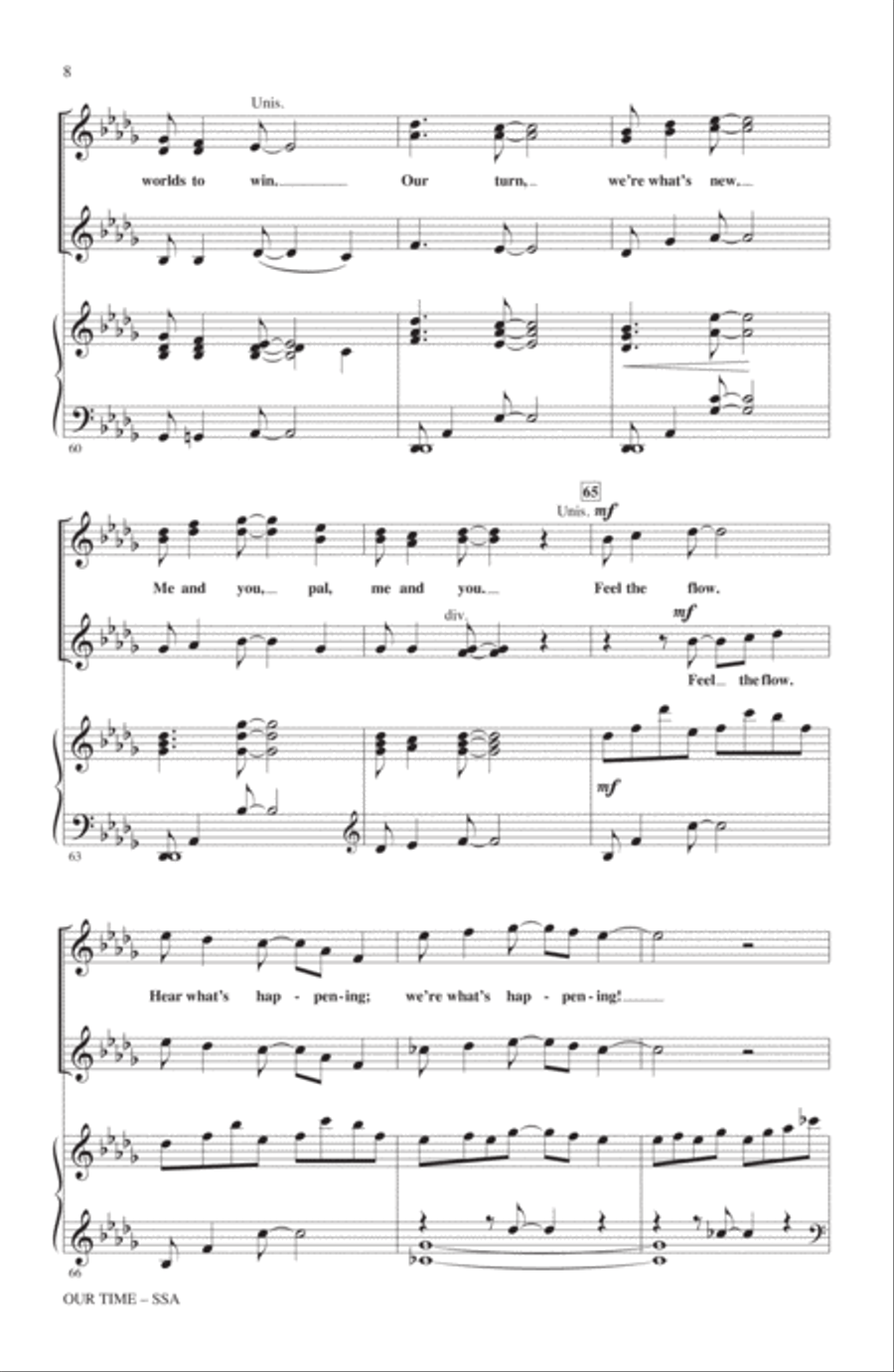Our Time (from Merrily We Roll Along) (arr. Mac Huff) SSA scores gallery preview page 7