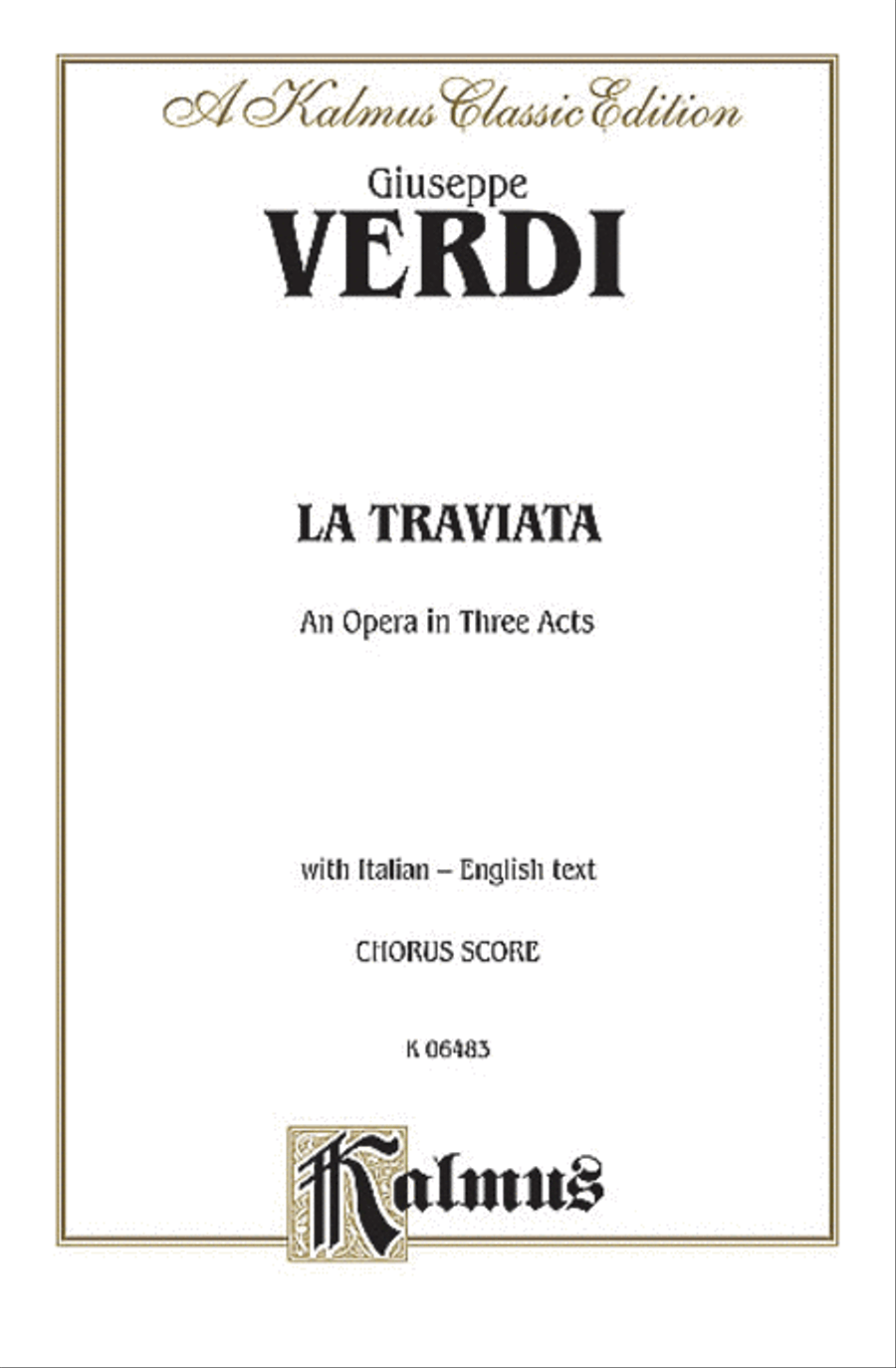 La Traviata Voice scores gallery preview page 1